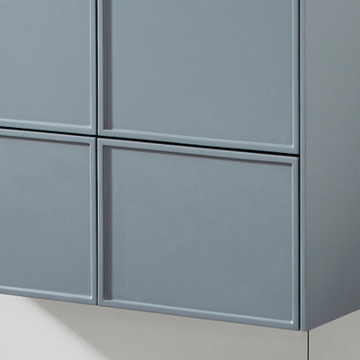 New Design Grauer Moderne Badezimmer-Schrank mit Basin Vanity Set